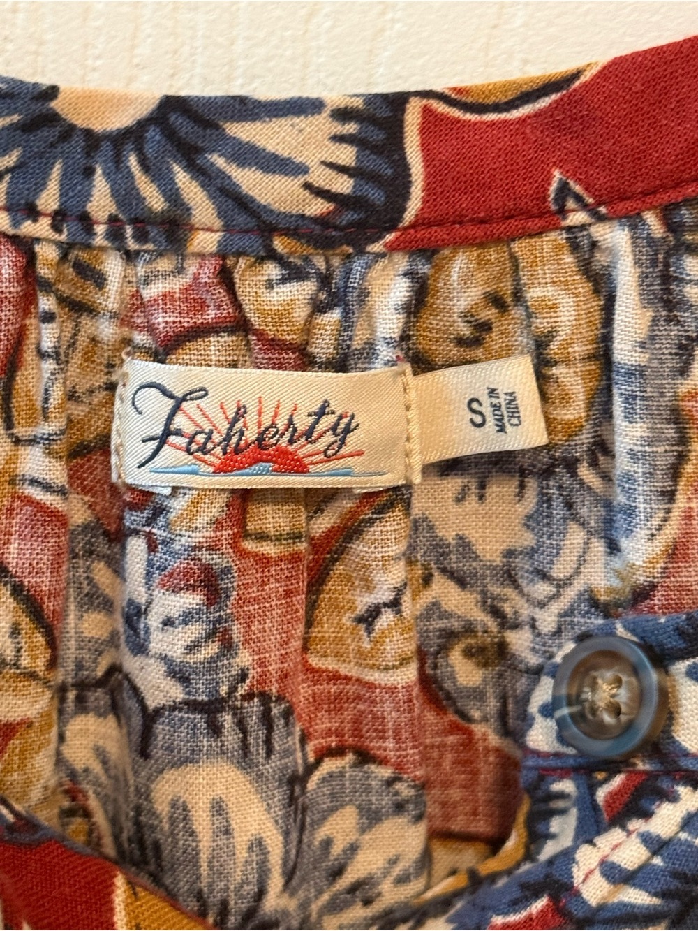 Faherty Carmel Linen Dress in Floral - Picture 4 of 4